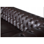 Sofa/ kanapa Chesterfield York Pikowana Brązowa Dwuosobowa - 4